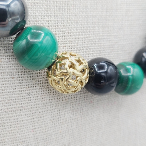 David Yurman Elements Bead Necklace With Gold and Diamonds - Picture 6 of 12